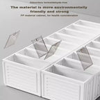 Étagère à chaussures pliable à 9 niveaux pour placard avec roulettes, meuble de rangement pour chaussures pliable pouvant contenir 18 paires avec couvercles et porte magnétique transparente