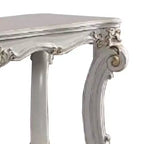 Table console de canapé 58 pouces, pieds roulés classiques, or brossé, étagère