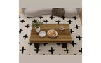 Table basse rectangulaire en bois de ferme