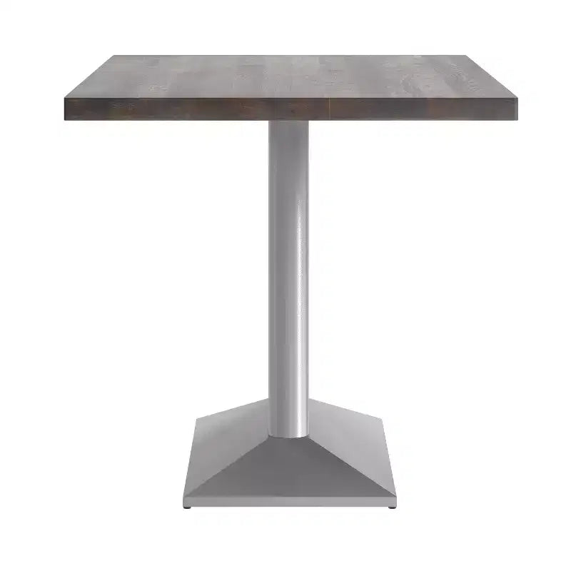 Plateau de table d'intérieur rectangulaire en bois massif avec pied de table double colonne 27 x 15 hauteur dîner