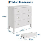 Commode à 3 tiroirs pour chambre, commode moderne, commode de rangement en bois pour salon, couloir, placard