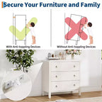 Commode à 3 tiroirs pour chambre, commode moderne, commode de rangement en bois pour salon, couloir, placard
