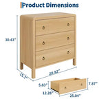 Commode à 3 tiroirs pour chambre, commode moderne, commode de rangement en bois pour salon, couloir, placard