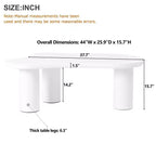 Table Basse Forme Nuage 37W Avec 3 Pieds, Table Basse Unique, Table Basse Abstraite Irrégulière, Table Basse Pour Salon