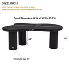 Table Basse Forme Nuage 37W Avec 3 Pieds, Table Basse Unique, Table Basse Abstraite Irrégulière, Table Basse Pour Salon