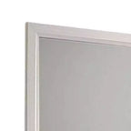 Miroir de coiffeuse, cadre en bois blanc de style moderne de 39 pouces