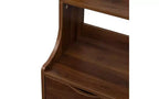 Étagère bibliothèque moderne à 4 niveaux avec 2 tiroirs, armoire de rangement à grande capacité, bibliothèque pour salon, bureau à domicile