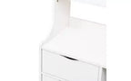 Étagère bibliothèque moderne à 4 niveaux avec 2 tiroirs, armoire de rangement à grande capacité, bibliothèque pour salon, bureau à domicile