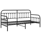 vidaXL Daybed Frame with Headboard - Black 39.4 x 78.7 without trundle
