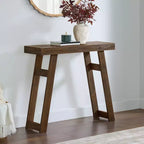 Console en bois massif de 36 pouces - Petite table d'entrée de style ferme moderne
