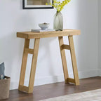 Console en bois massif de 36 pouces - Petite table d'entrée de style ferme moderne