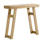 Console en bois massif de 36 pouces - Petite table d'entrée de style ferme moderne