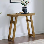 Console en bois massif de 36 pouces - Petite table d'entrée de style ferme moderne