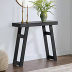 Console en bois massif de 36 pouces - Petite table d'entrée de style ferme moderne