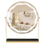 COZONY Magnifying Makeup Mirror w/ Adjustable Light Settings, 360 Swivel Design, Metal Base & Tray, Touch Operation