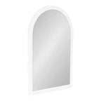 Kate and Laurel Scallia Wooden Arch Mirror, White, 20x30