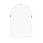 Miroir en bois cintré, blanc, 20x30