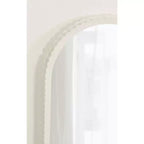 Miroir en bois cintré, blanc, 20x30