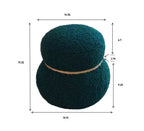 Pouffe bonhomme de neige chic de 17,3", pouf mignon, pouf d'appoint pour le salon, pouf plissé en drap large supportant jusqu'à 150 lb
