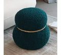 Pouffe bonhomme de neige chic de 17,3", pouf mignon, pouf d'appoint pour le salon, pouf plissé en drap large supportant jusqu'à 150 lb