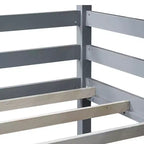 Lit superposé triple en bois avec 2 échelles intégrées