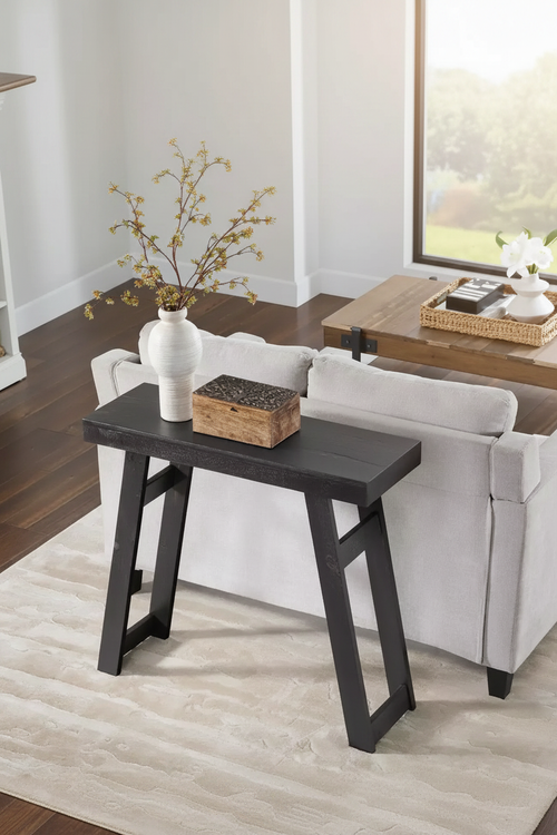 Black Farmhouse Console Table Hero Banner